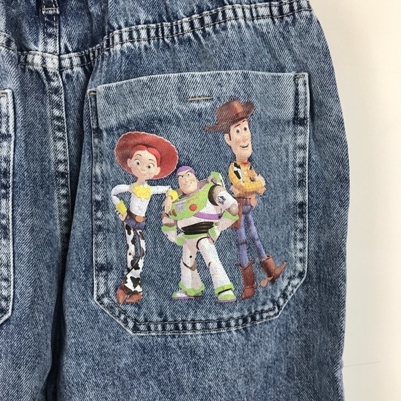 Zara x Disney Toy Story Paperbag High Waisted‎ Jeans Size 8 - Picture 9 of 15